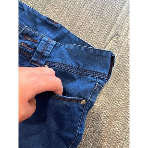 Seven7 Legging Jeans Mid Rise Denim Stretch Cotton Blend Dark Wash Blue Size 4P - Picture 4 of 11